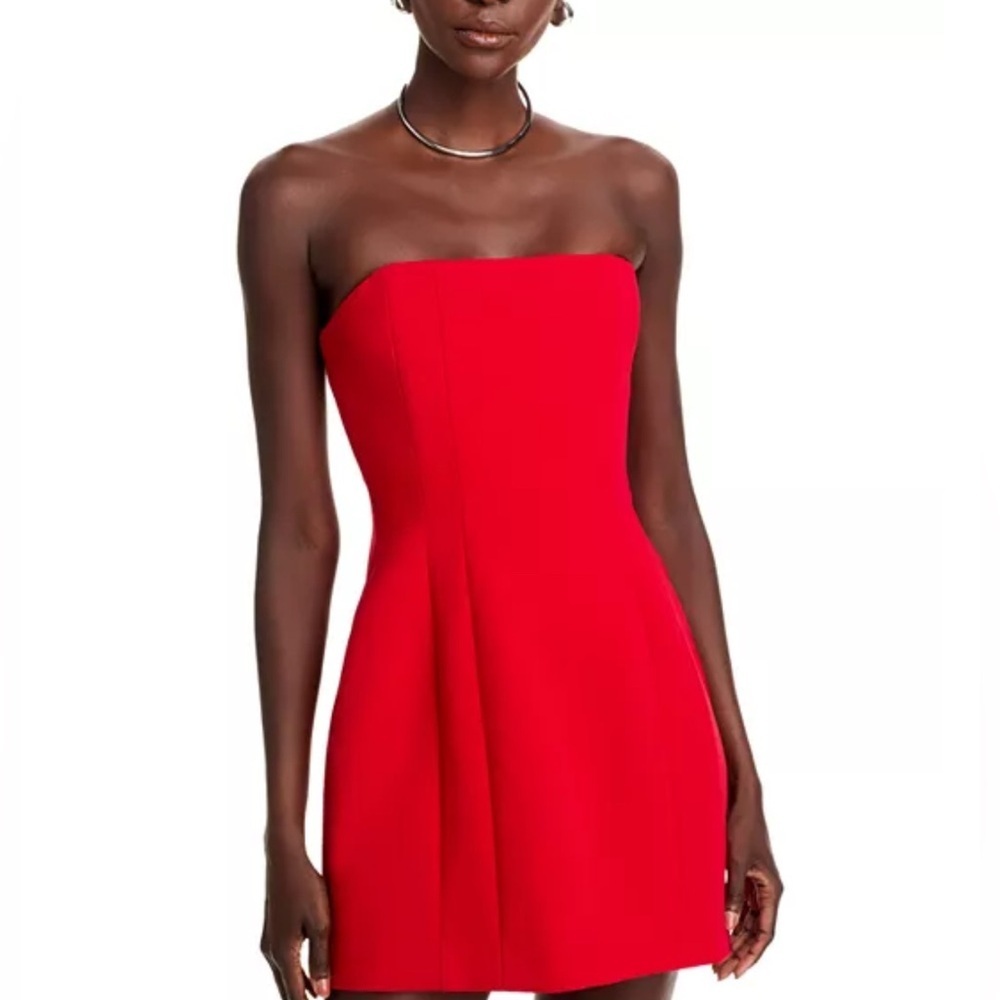 New York and Company Dark Orange strapless dress Perfect condition Size : Small